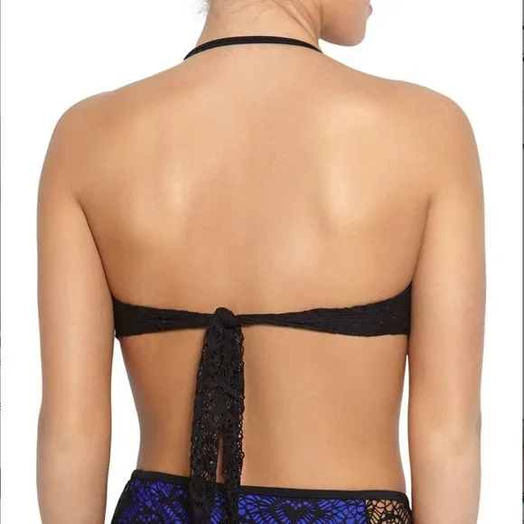 Betsey Johnson Love Lace Crochet Matching Bikini Set - Picture 16 of 16